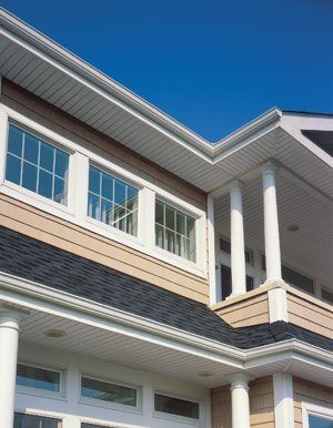 image of a 2 story house with vinyl trim